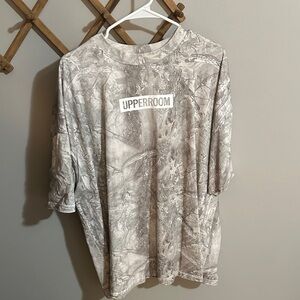 Upperroom Cream and Gray Shirt